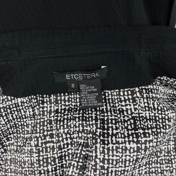 {Etcetera} “Deuce” Black & White Vest, $275 - Picture 9 of 9